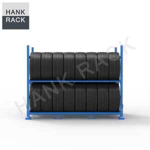 Folding tire rack 14