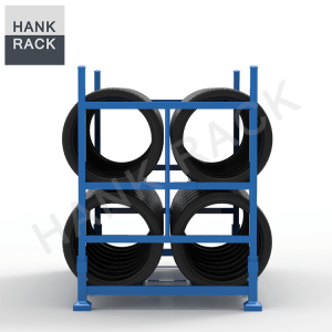 Folding tire rack 46