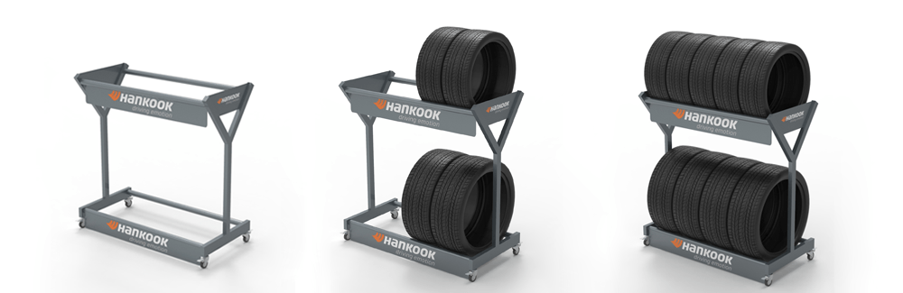 Hankook tire display stand